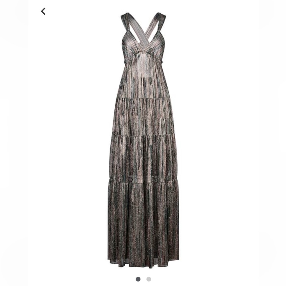 NWT Ba&sh metallic thread gown